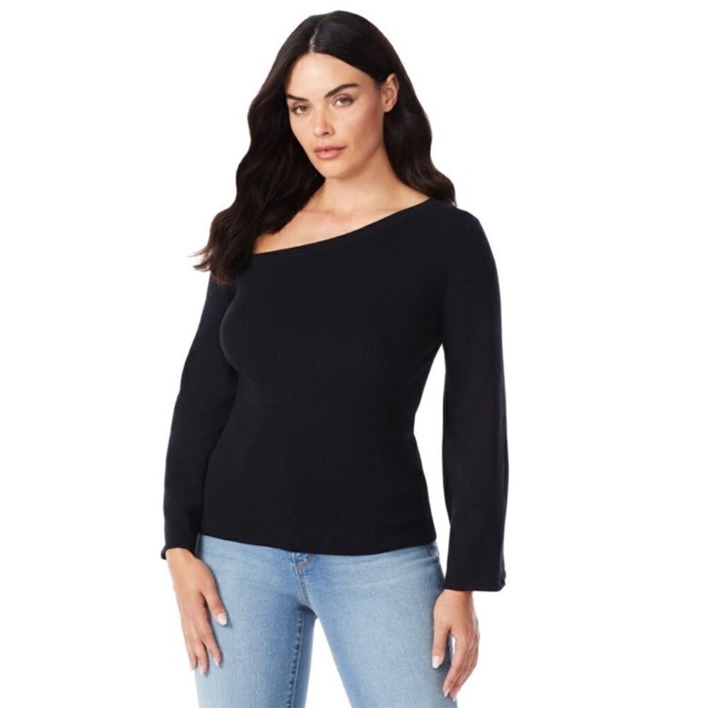 Sofia by Sofia Vergara Black Off‎ Shoulder Pullover Sweater 4X